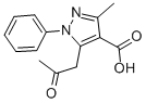 CAS 登录号：294874-70-7， 3-甲基-5-(2-氧代丙基)-1-苯基-1H-吡唑-4-羧酸