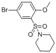 CAS 登录号：295360-83-7， 1-(5-溴-2-甲氧基苯磺酰基)哌啶