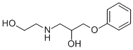 CAS 登录号：29607-93-0， 1-[(2-羟基乙基)氨基]-3-苯氧基-2-丙醇