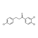 CAS 登录号：296271-46-0， 3-(4-氯苯基)-1-(3,4-二氯苯基)-1-丙酮