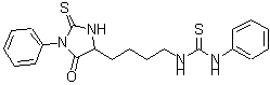 CAS#: 29635-94-7, 1-[4-(5-Oxo-1-Phenyl-2-Thioxo-4-Imidazolidinyl)Butyl]-3-Phenylthiourea