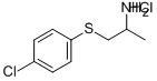 CAS 登录号：29670-17-5， 1-((4-氯苯基)硫代)-2-丙胺盐酸盐