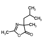 CAS#: 29679-03-6, 4-Isobutyl-2,4-Dimethyl-1,3-Oxazol-5(4H)-One