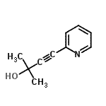 CAS 登录号：29767-97-3， 2-甲基-4-(2-吡啶基)-3-丁炔-2-醇