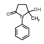 CAS 登录号：29879-80-9， 5-羟基-5-甲基-1-苯基-2-吡咯烷酮