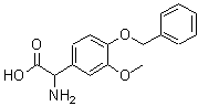 CAS#: 299164-71-9, Amino[4-(Benzyloxy)-3-Methoxyphenyl]Acetic Acid