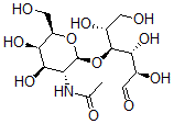 CAS 登录号：29923-15-7， N-乙酰基氨基半乳糖基-(1-4)-半乳糖