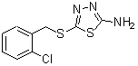 CAS 登录号：299442-99-2， 5-[(2-氯苄基)硫基]-1,3,4-噻二唑-2-胺