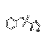 CAS 登录号：29982-65-8， N-(2-吡啶基)-1H-1,2,4-三唑-3-磺酰胺
