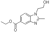 CAS 登录号：299927-12-1， 1-(2-羟基乙基)-2-甲基-1H-苯并咪唑-5-羧酸乙酯