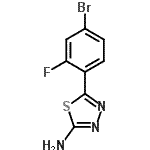 CAS 登录号：299937-74-9， 5-(4-溴-2-氟苯基)-1,3,4-噻二唑-2-胺