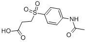 structure of CAS# 300670-60-4, 3-(4-Acetamidophenyl)Sulfonylpropionic acid;3-(4-Acetamidophenyl)Sulfonylpropionate;Zinc02559373