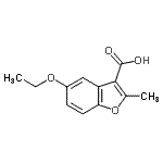 CAS 登录号：300673-97-6， 5-乙氧基-2-甲基-1-苯并呋喃-3-羧酸