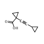 CAS 登录号：30116-04-2， 1-(环丙基乙炔基)环丙烷羧酸