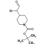 CAS#: 301221-63-6, 2-Methyl-2-Propanyl 4-(1-Bromo-2-Oxoethyl)-1-Piperidinecarboxylate