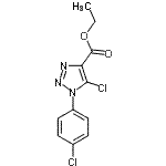 CAS 登录号：30165-93-6， 乙基5-氯-1-(4-氯苯基)-1H-1,2,3-三唑-4-羧酸酯