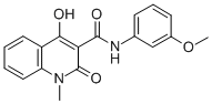CAS#: 303093-34-7, 2-Hydroxy-N-(3-Methoxyphenyl)-1-Methyl-4-Oxoquinoline-3-Carboxamide