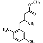 CAS 登录号：30316-20-2， 甲基4-(2,5-二甲基苯基)-3-甲基丁酸酯