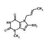 CAS#: 303973-87-7, 8-Amino-7-[(2E)-2-Buten-1-Yl]-3-Methyl-3,7-Dihydro-1H-Purine-2,6-Dione