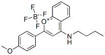CAS 登录号:30411-66-6, 4-(丁基氨基)-2-(4-甲氧基苯基)-1-苯并吡喃鎓四氟硼酸盐