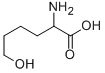 CAS 登录号：305-77-1， 2-氨基-6-羟基-己酸