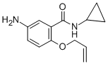 CAS 登录号：30509-95-6， 5-氨基-N-环丙基-2-丙-2-烯氧基苯甲酰胺
