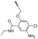 CAS 登录号:30533-76-7, 5-氨基-4-氯-N-乙基-2-丙-2-炔氧基苯甲酰胺