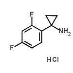 CAS#: 305806-38-6, 1-(2,4-Difluorophenyl)Cyclopropanamine Hydrochloride (1:1)