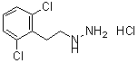 CAS 登录号：30595-58-5， [2-(2,6-二氯苯基)乙基]肼盐酸盐(1:1)