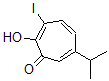CAS 登录号：30595-86-9， 2-羟基-3-碘-6-丙-2-基环庚并-2,4,6-三烯-1-酮