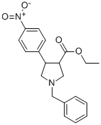 CAS 登录号：306305-35-1， 1-苄基-4-(4-硝基-苯基)-吡咯烷-3-羧酸乙酯
