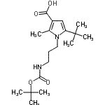 CAS#: 306936-18-5, 2-Methyl-5-(2-Methyl-2-Propanyl)-1-[3-({[(2-Methyl-2-Propanyl)Oxy]Carbonyl}Amino)Propyl]-1H-Pyrrole-3-Carboxylic Acid