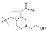 CAS 登录号：306936-19-6， 5-(叔丁基)-1,2-[(2-羟基乙基)硫代]乙基-2-甲基-1H-吡咯-3-羧酸