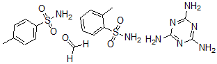 CAS 登录号：30705-14-7， 2-甲基-苯磺酰胺与甲醛4-甲基苯磺酰胺和1,3,5-三嗪-2,4,6-三胺的聚合物