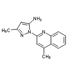 CAS#: 307342-03-6, 3-Methyl-1-(4-Methyl-2-Quinolinyl)-1H-Pyrazol-5-Amine