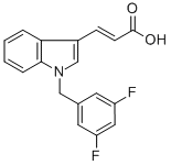 CAS#: 307352-81-4, 3-[1-(3,5-Difluorobenzyl)-1H-Indol-3-Yl]Acrylic Acid