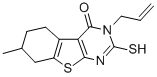 CAS#: 307512-22-7, 2,3,5,6,7,8-Hexahydro-7-Methyl-3-(2-Propen-1-Yl)-2-Thioxo-[1]Benzothieno[2,3-d]Pyrimidin-4(1H)-One