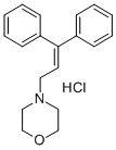 CAS 登录号：30778-28-0， 4-(3,3-二苯基丙-2-烯基)吗啉盐酸盐