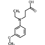 CAS 登录号：307923-93-9， N-乙基-N-(3-甲氧基苯基)-beta-丙氨酸