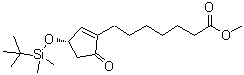 CAS 登录号：308103-47-1， (3S)-3-[[叔丁基二甲基硅烷基]氧基]-5-氧代-1-环戊烯-1-庚酸甲酯