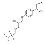 CAS#: 308362-88-1, 1-(4-Sec-Butylphenoxy)-3-(2,2,3,3-Tetrafluoropropoxy)-2-Propanol