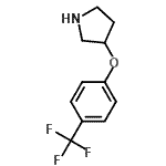 CAS#: 308386-24-5, 3-[4-(Trifluoromethyl)Phenoxy]Pyrrolidine