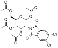 CAS 登录号：308796-43-2， 2-脱氧-2-(4,5-二氯苯二甲酰亚氨基)-D-吡喃葡萄糖 1,3,4,6-四乙酸酯