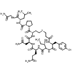 CAS 登录号：30927-32-3， 1-{[(4S,7S,10S,16S)-7-(2-氨基-2-氧代乙基)-10-(3-氨基-3-氧代丙基)-13-[(2S)-2-丁烷基]-16-(4-羟基苄基)-6,9,12,15,18-五氧代-1-硫杂-5,8,11,14,17-五氮杂环二十烷-4-基]羰基}-L-脯氨酰-L-亮氨酰C基甘氨酰胺