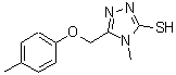 CAS#: 309726-20-3, 4-Methyl-5-[(4-Methylphenoxy)Methyl]-4H-1,2,4-Triazole-3-Thiol