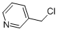 CAS 登录号：3099-31-8， 3-(氯甲基)吡啶
