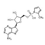 CAS 登录号：31008-65-8， 5'-O-[羟基(2-甲基-1H-咪唑-1-基)磷酰]腺苷