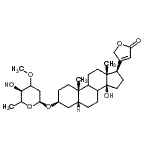 CAS#: 31087-87-3, (3beta,5beta,8xi,9xi)-3-[(2,6-Dideoxy-3-O-Methyl-alpha-D-Glycero-Hexopyranosyl)Oxy]-14-Hydroxycard-20(22)-Enolide