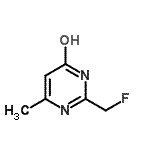 CAS 登录号：3110-41-6， 2-(氟甲基)-6-甲基-4-嘧啶醇