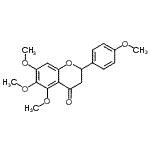 CAS#: 31118-34-0, 5,6,7-Trimethoxy-2-(4-Methoxyphenyl)-2,3-Dihydro-4H-Chromen-4-One